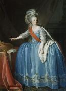 unknow artist Portrait of Queen Maria I of Portugal in an 18th century painting oil painting reproduction